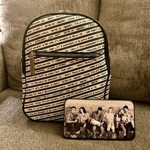 WB Friends TV show quotes backpack & wallet